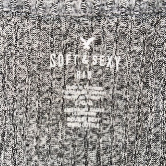 American Eagle Outfitters Gray Ribbed Crop Camisole - Picture 3 of 4